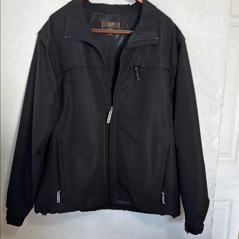 Tasso Elba Men's Black Windbreaker Jacket